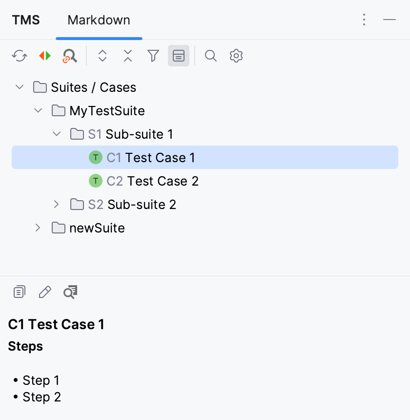 TMS 工具窗口