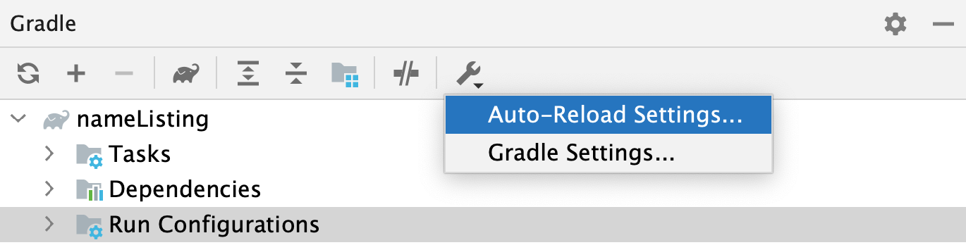 Gradle 工具窗口