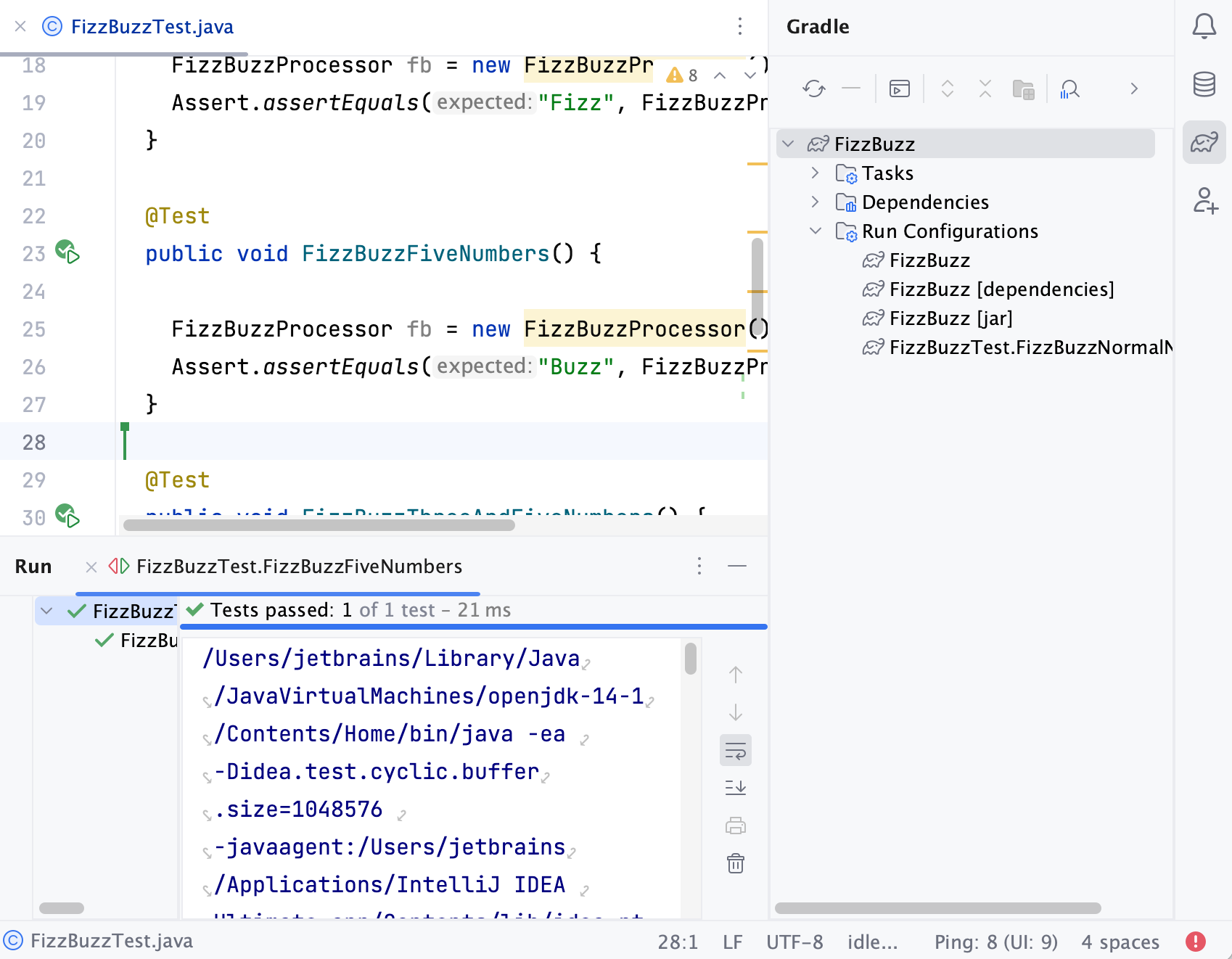 Gradle 工具窗口 JetBrains 客户端