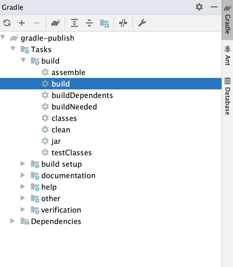 Gradle 工具窗口