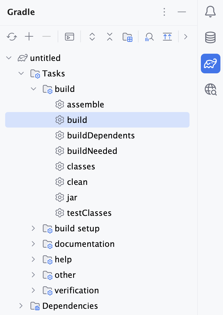 Gradle 工具窗口