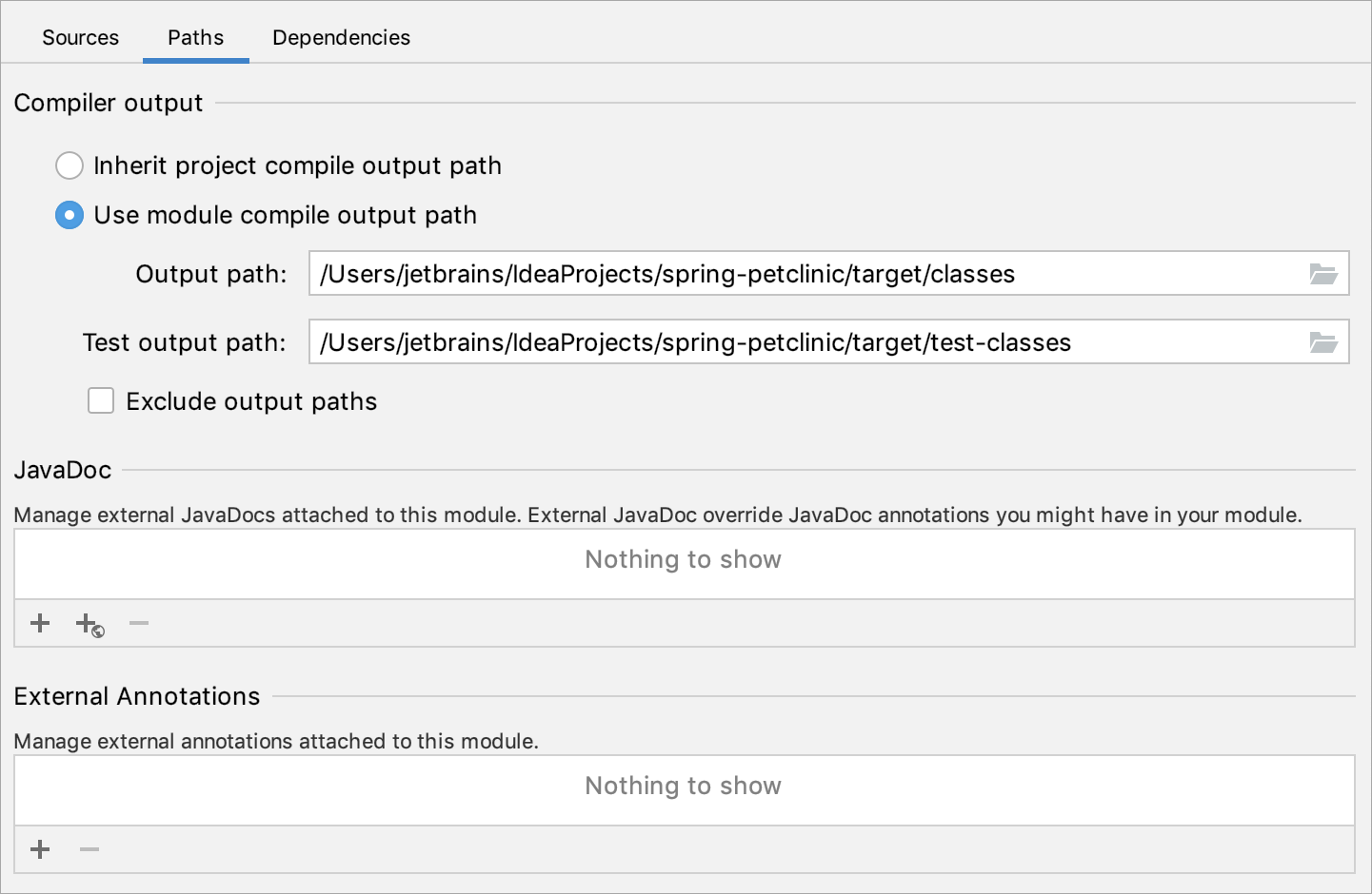 the Path tab