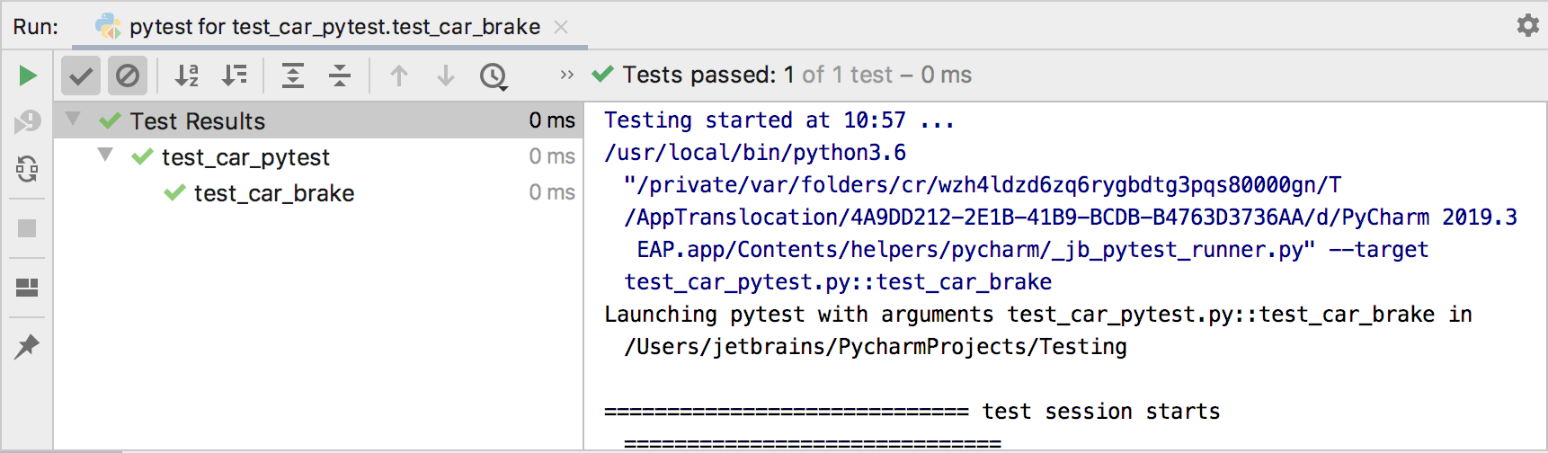 运行Pytest