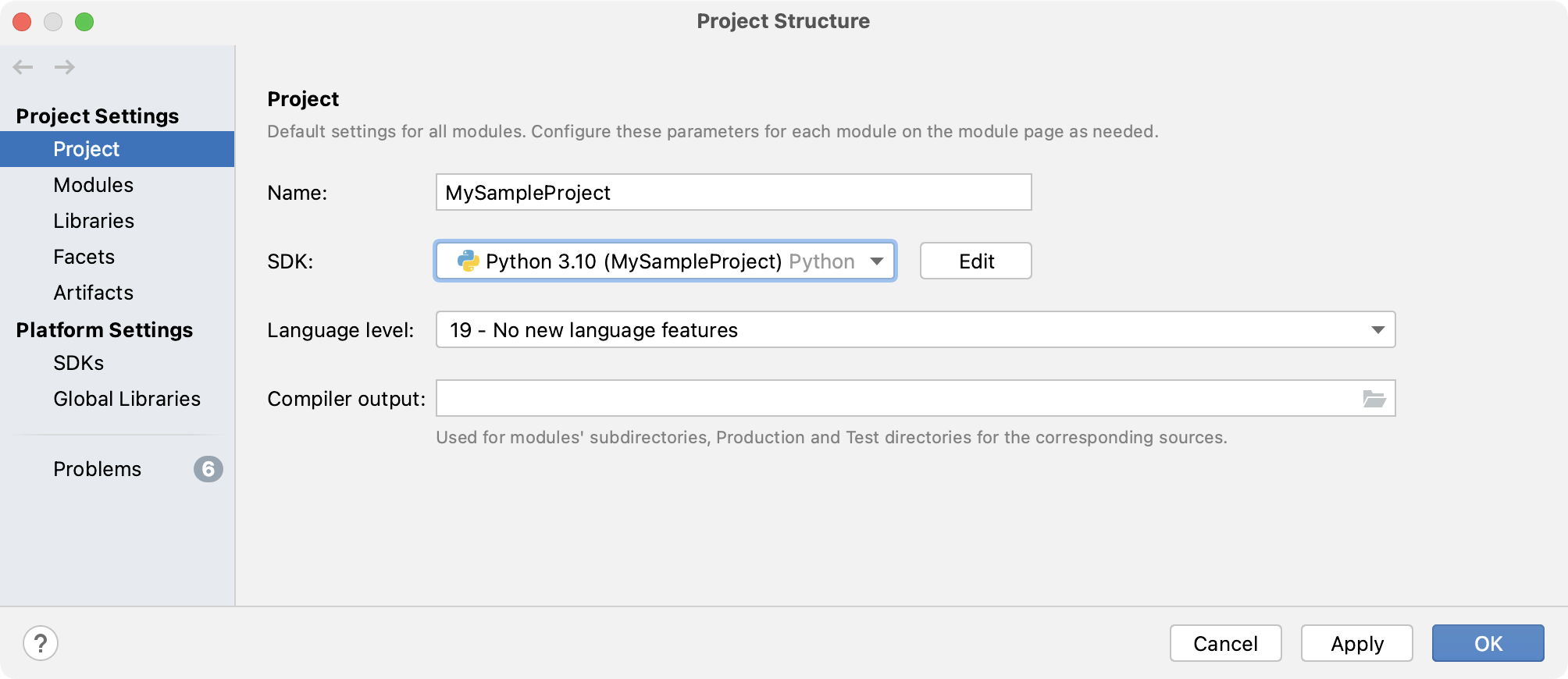 更改Python SDK