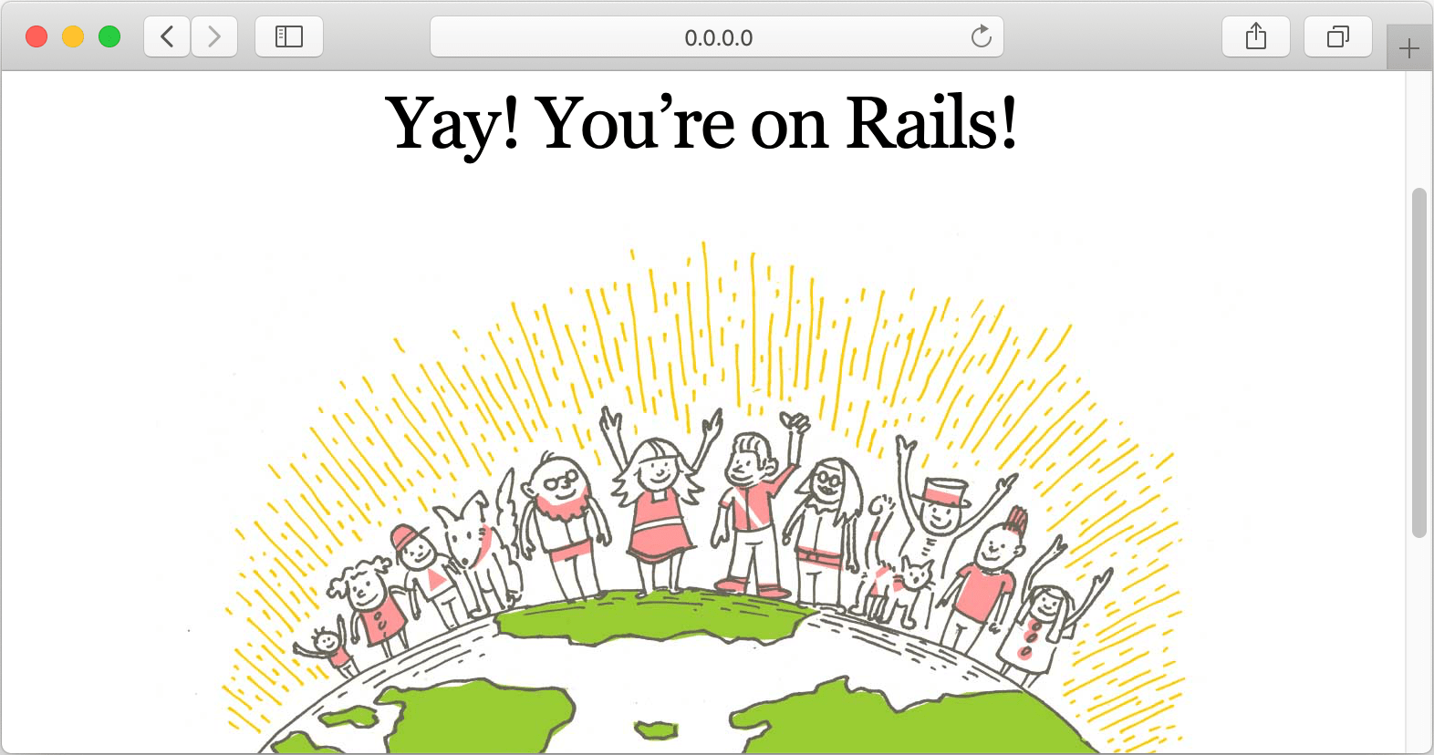 Rails 默认页面