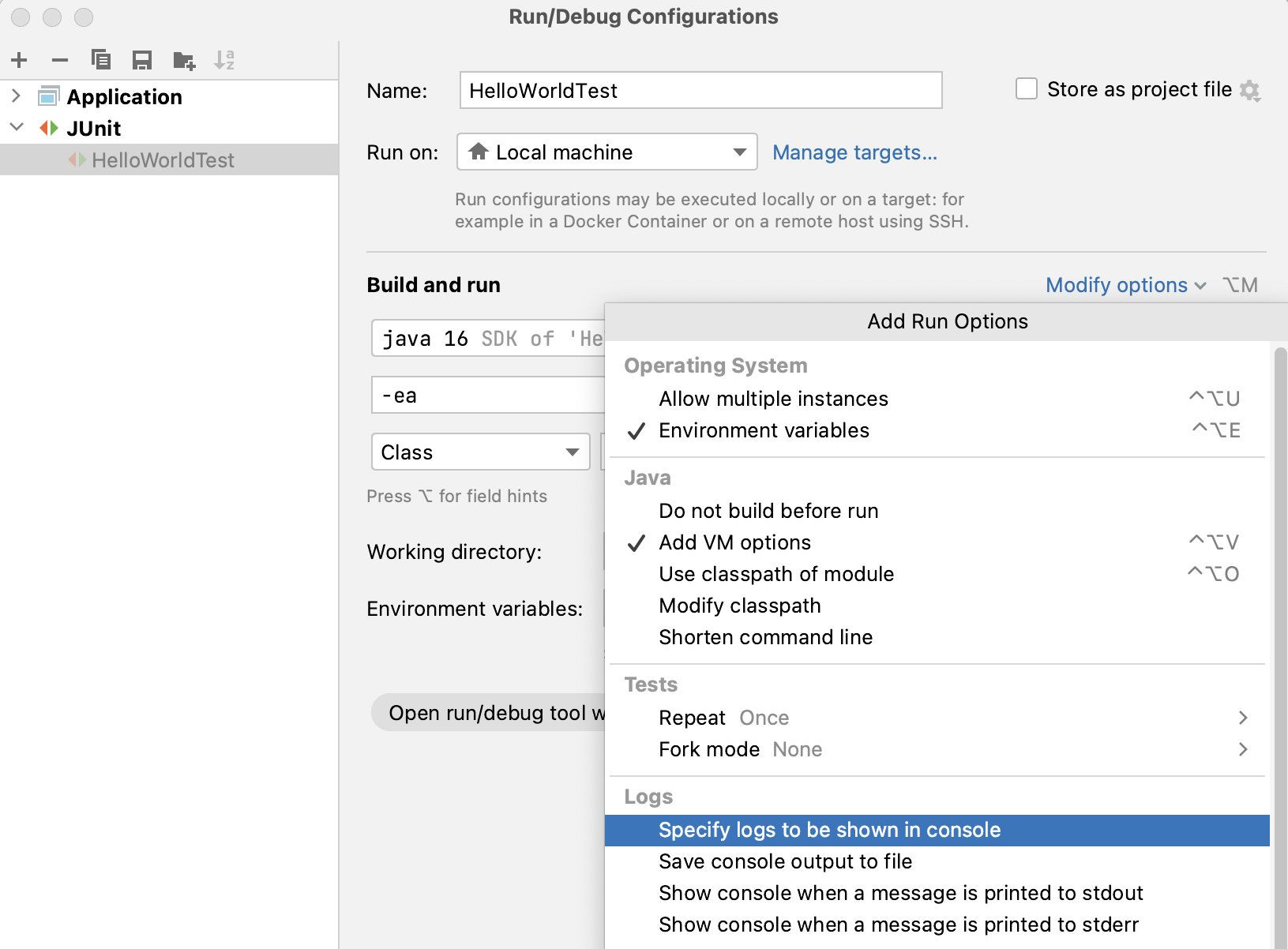 运行 config show log newui