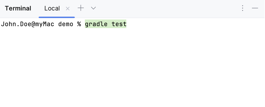 终端中 gradle 命令的智能命令执行突出显示