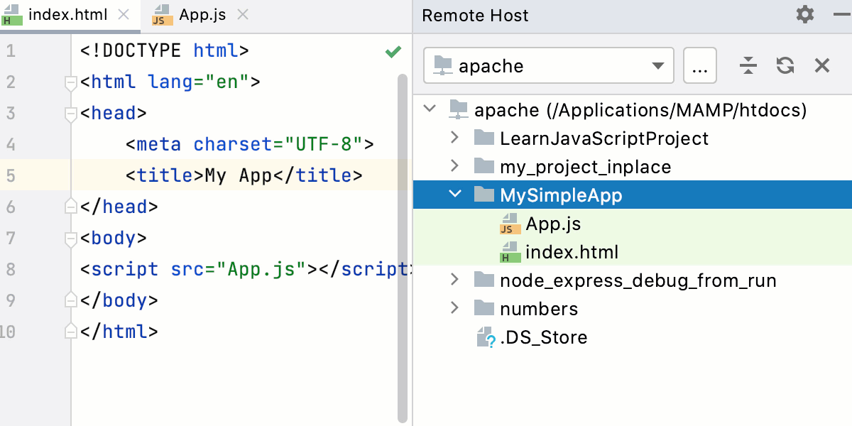 在外部 Web 服务器上调试 JavaScript：远程主机上上传的源代码